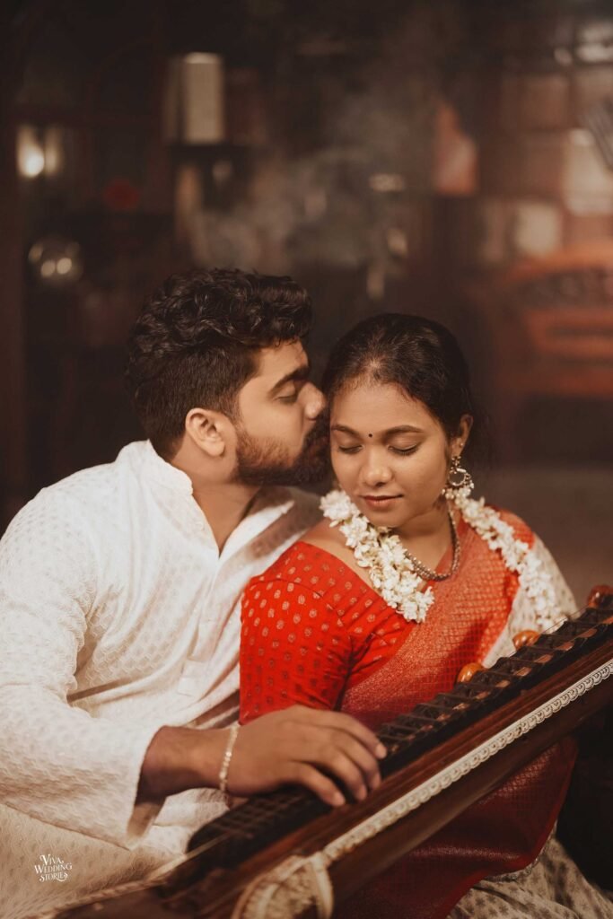 Creative candid wedding photography captured in Mannarkkad