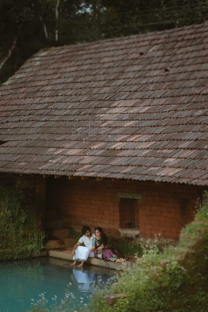 Traditional Kerala wedding photography moment